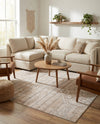 Cascade Range Collection Area Rug - Hood (Ivory) Square Ivory  lifestyle 68