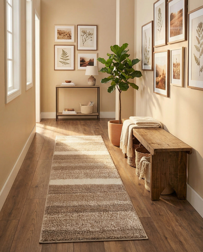 Sienna Collection Area Rug -  Amalfi Runner Cloud Gray  lifestyle 58