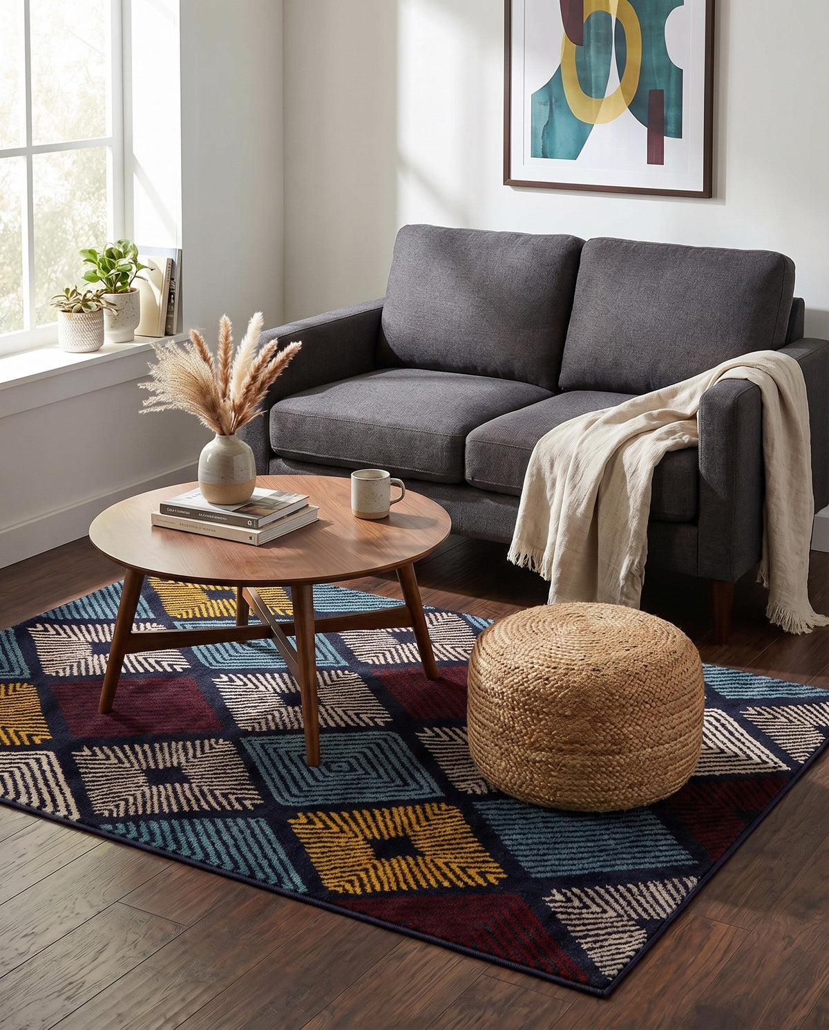 Coastal Haven Collection Area Rug -  Anchorage Rectangle Multi  lifestyle 33