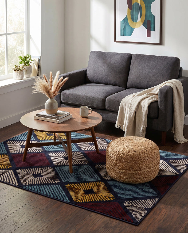 Coastal Haven Collection Area Rug -  Anchorage Rectangle Multi  lifestyle 33