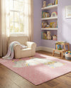 Wonder Tykes Collection Area Rug -  Marvel Rectangle Pink  lifestyle 15
