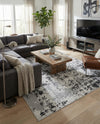 Cathedral Elegance Collection Area Rug -  Basilica Rectangle Black  lifestyle 24