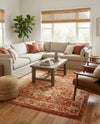 Savannah Soiree Collection Area Rug -  Everglade (Rust Red) Rectangle Rust Red  lifestyle 14