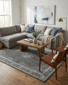 Dover Terrace Collection Area Rug - Marina (Dark Gray) Rectangle Dark Gray  lifestyle 7