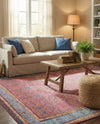 Patio Heritage Collection Area Rug -  Serenity Rectangle Vintage Salmon Coral  lifestyle 11