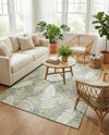 Seaside Blooms Collection Area Rug -  Serene Rectangle Green  lifestyle 20