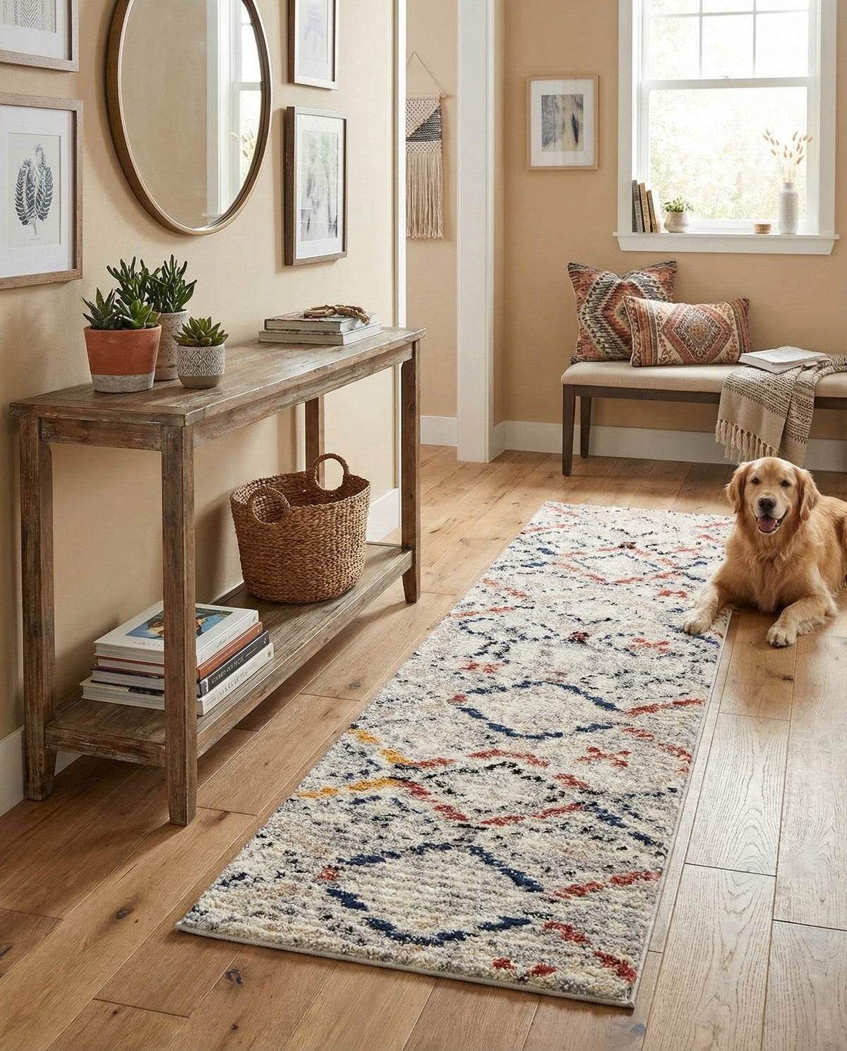 Santa Fe Trails Collection Area Rug - Canyon Runner Multi  lifestyle 72