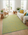 Urban Oasis Rugs Collection Area Rug -  Terrace (Yellow and Aqua) Rectangle Yellow and Aqua  lifestyle 20