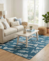 Seaside Haven Rugs Collection Area Rug -  Oceanview Rectangle Blue  lifestyle 10