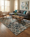Trellis Mosaic Collection Area Rug -  Pergolatown (Blue Multi) Rectangle Blue Multi  lifestyle 6