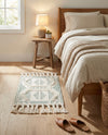 Sonoran Collection Area Rug - BellRock Rectangle Aquamarine and White  lifestyle 28