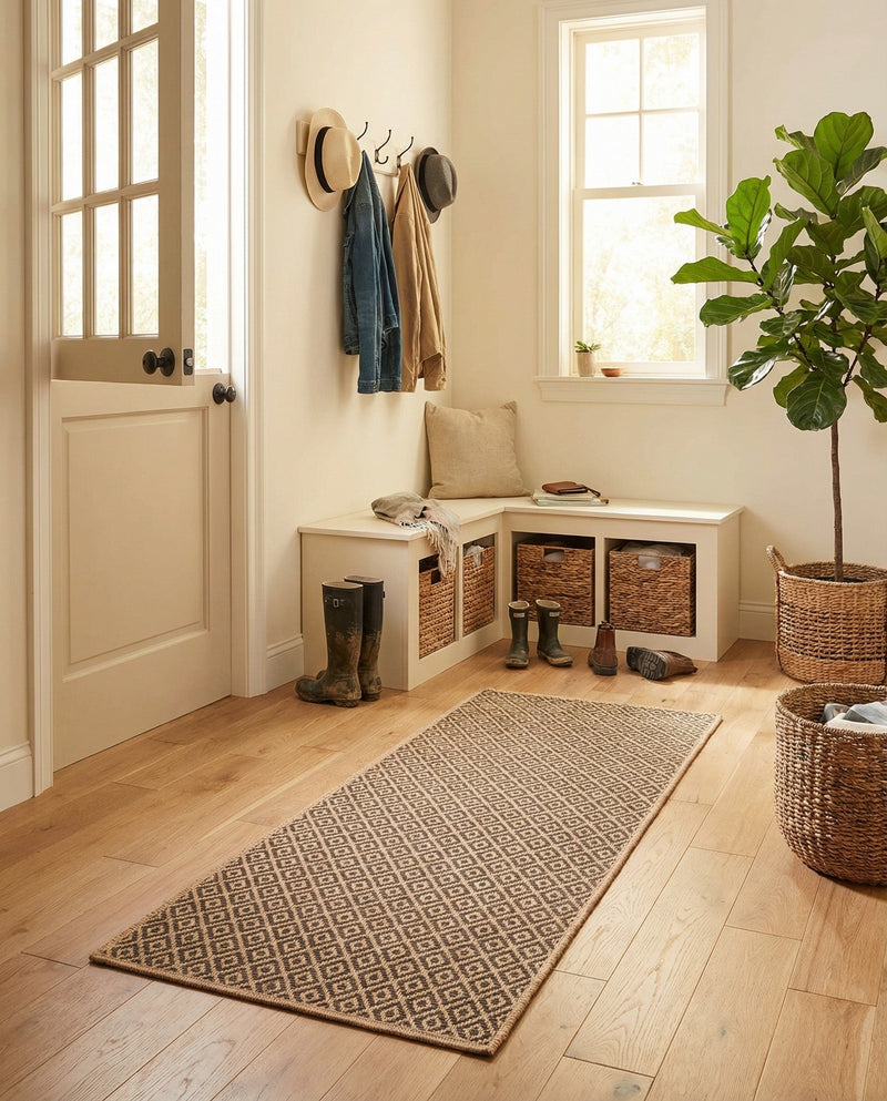 Sahara Sands Collection Area Rug -  Amarna Runner Natural and Brown  lifestyle 39