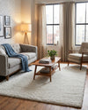 Alpine Plush Collection Area Rug -  Cortina (White) Rectangle White  lifestyle 9