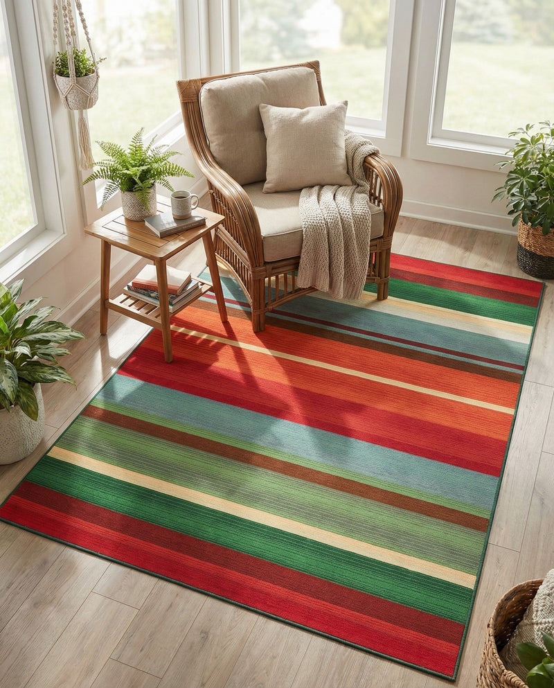 Urban Terrace Collection Area Rug -  Canopy Rectangle Multi  lifestyle 17