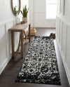 Cascade Range Collection Area Rug -  Shasta (Black and White) Runner Black and White  lifestyle 75