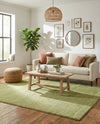 Solid Shag Seaside Collection Area Rug - Azure Cove (Light Green) Rectangle Light Green  lifestyle 7
