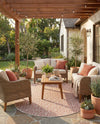 Urban Oasis Rugs Collection Area Rug -  Rooftop (Rust Red) Oval Rust Red  lifestyle 43