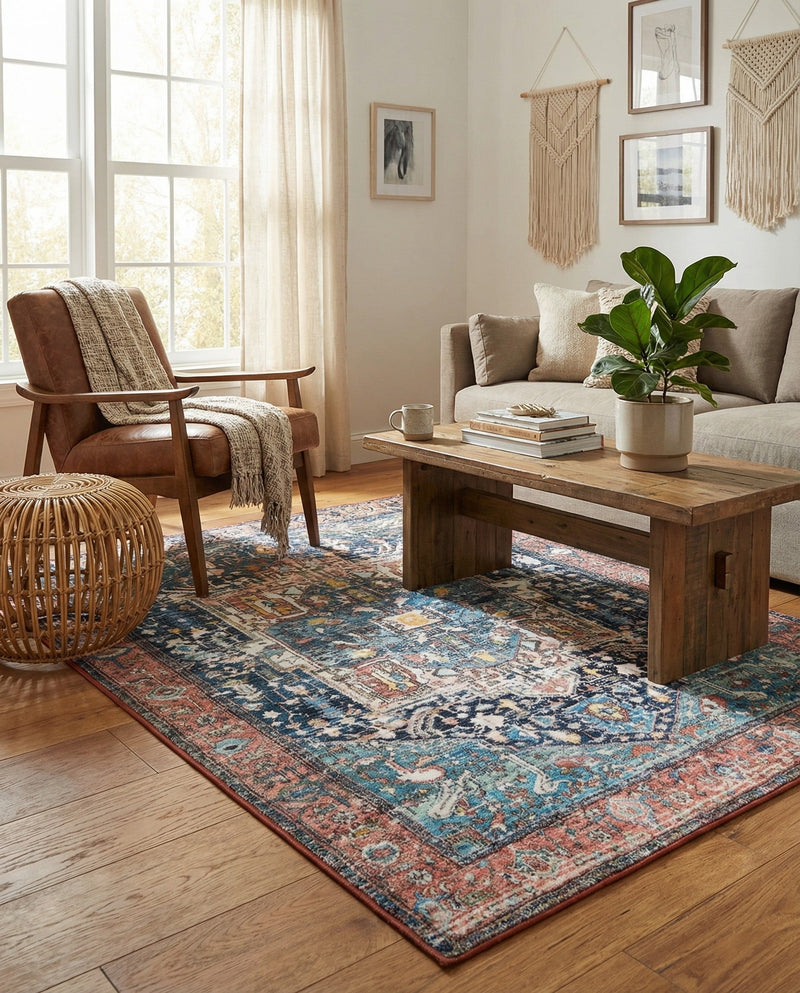 Casablanca Tapestry Collection Area Rug - Fes Rectangle Multi  lifestyle 58