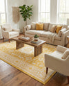 Tribal Terrace Treasures Collection Area Rug -  Incan Isle (Yellow) Rectangle Yellow  lifestyle 19