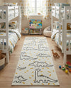 Wonder Tykes Collection Area Rug -  Jamboree Runner Ivory  lifestyle 46