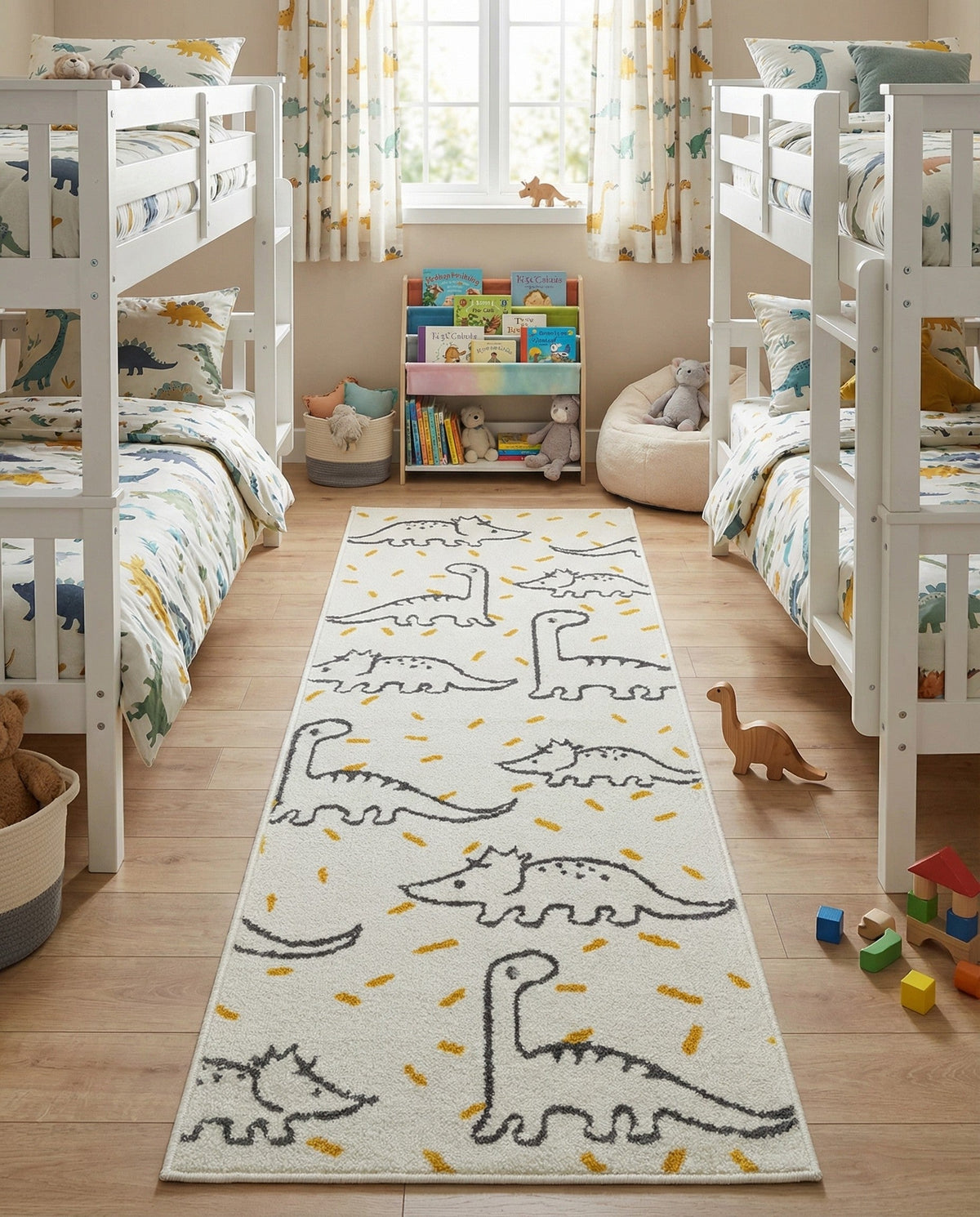 Wonder Tykes Collection Area Rug -  Jamboree Runner Ivory  lifestyle 46