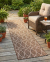 Savannah Pergola Collection Area Rug -  Pavilion (Brown) Runner Brown  lifestyle 53