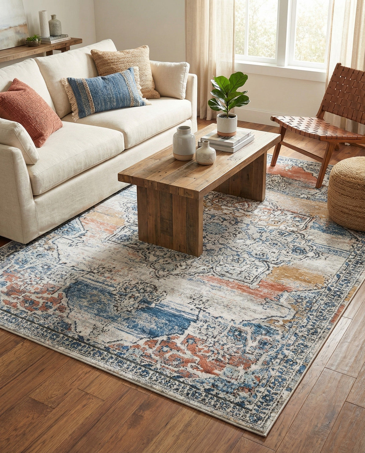 Mykonos Manor Collection Area Rug -  Tinos (Multi) Rectangle Multi  lifestyle 18