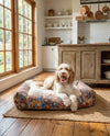 Luxury Pet Lounge Collection Pet Bed -  Burrow Rectangle Multi  lifestyle 4
