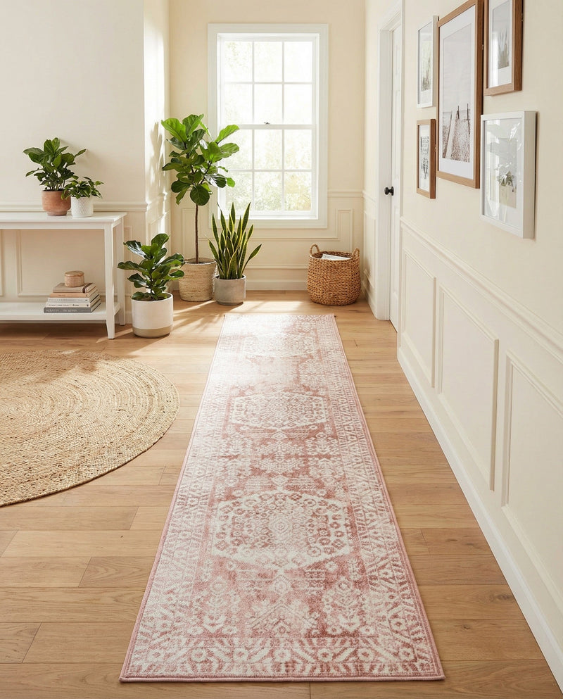 Cambridge Classics Collection Area Rug -  Pembroke (Pink) Runner Pink  lifestyle 71
