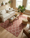 Savannah Pergola Collection Area Rug - Arbor (Rust Red) Rectangle Rust Red  lifestyle 15