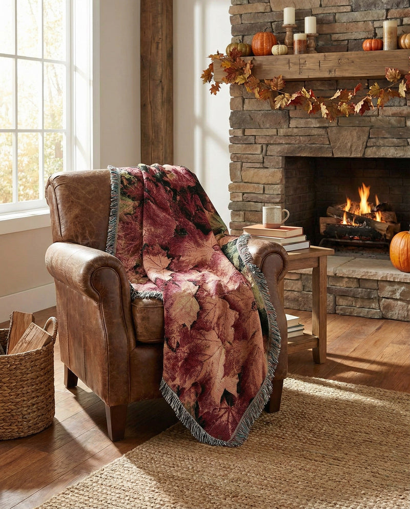 Fleece Haven Collection Area Rug -  Orem Rectangle Orange  lifestyle 3