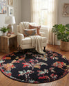 Brighton Terrace Collection Area Rug -  Roedean Round Navy Blue  lifestyle 53