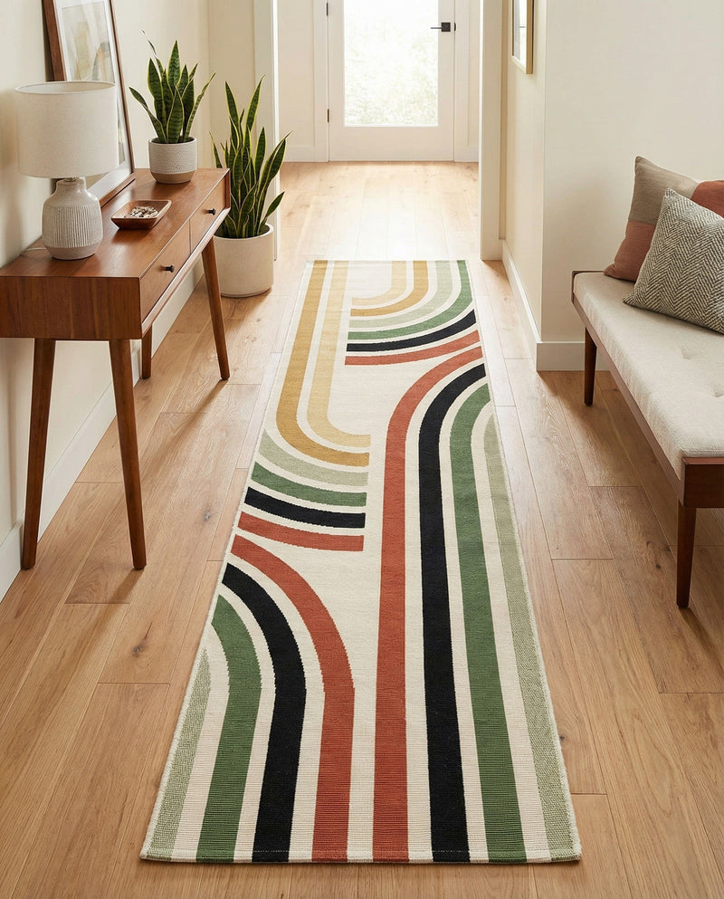 Urban Terrace Collection Area Rug -  Piazza Runner Multi  lifestyle 47