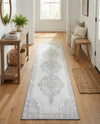 Heritage Elegance Collection Area Rug -  Winterthur (white Gray) Runner white Gray  lifestyle 56