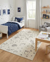 Wonder Tykes Collection Area Rug -  Jigsaw Rectangle Ivory  lifestyle 22