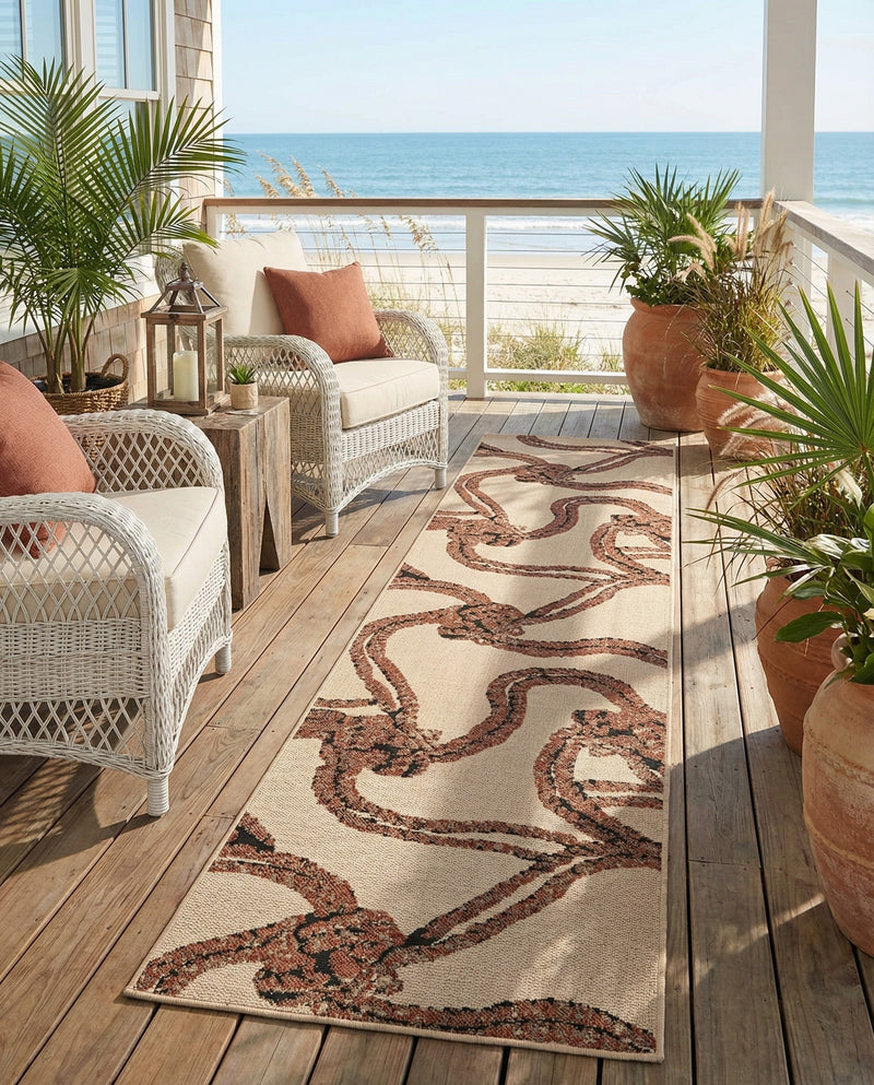 Seaside Haven Rugs Collection Area Rug -  Dunes Runner Beige  lifestyle 66