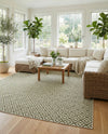 Urban Oasis Rugs Collection Area Rug -  Rooftop (Green) Rectangle Green  lifestyle 5