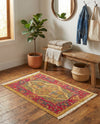 Persian Elegance Collection Area Rug -  Golestan Rectangle Tan  lifestyle 57