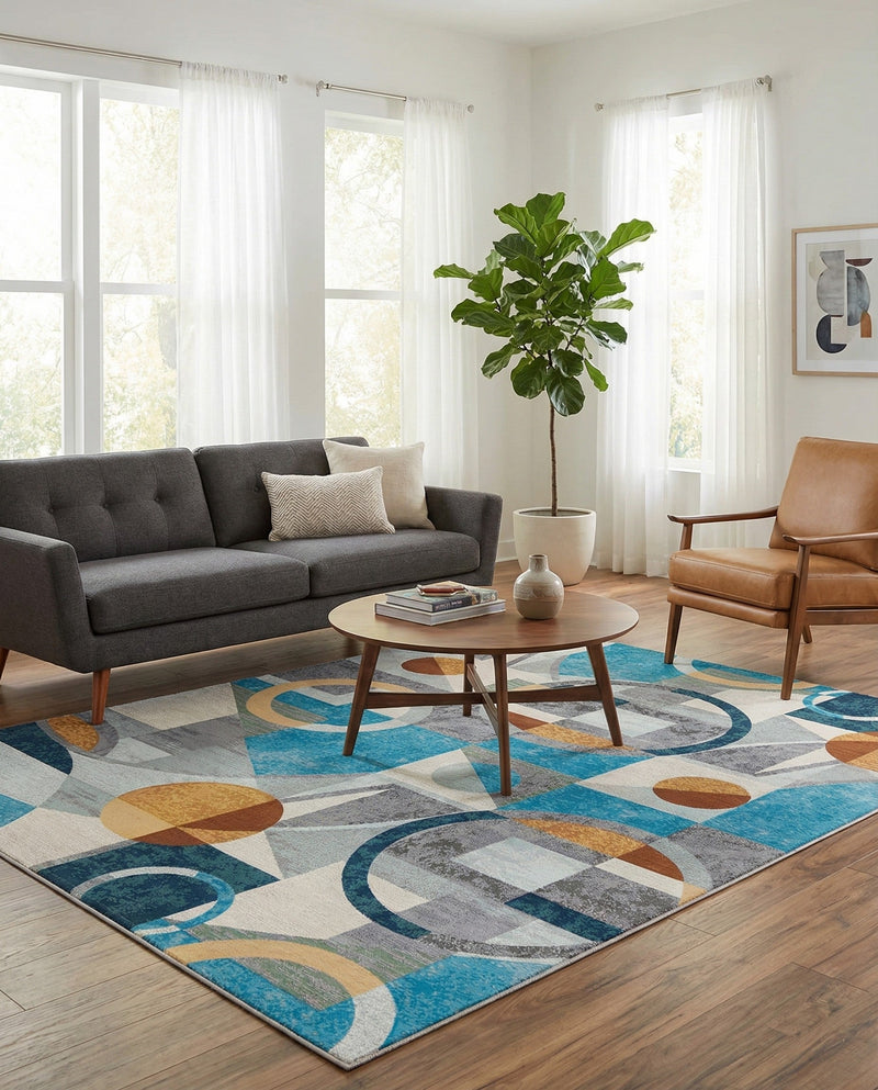Urban Terrace Collection Area Rug -  Loggia Rectangle Multi  lifestyle 17