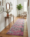 Heritage Elegance Collection Area Rug -  Windsor (Pink) Runner Pink  lifestyle 27