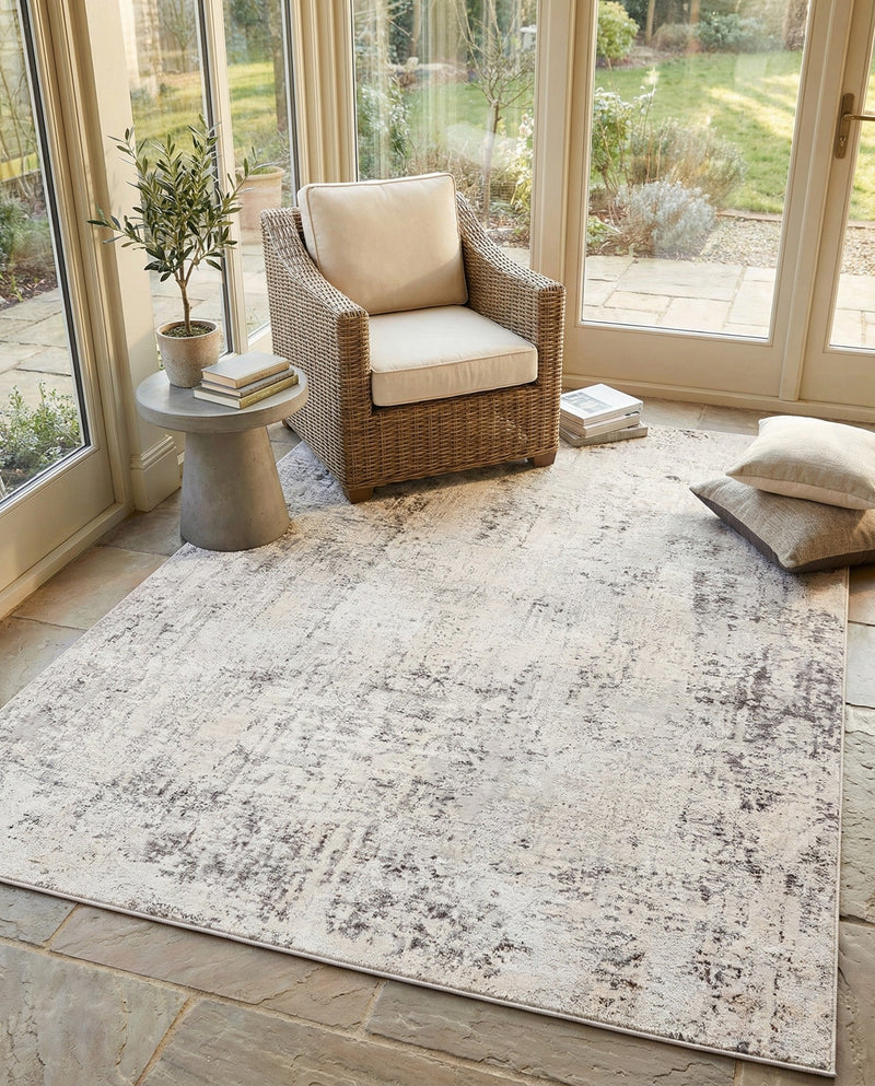 Aegean Elegance Collection Area Rug -  Paros Rectangle Gray  lifestyle 31