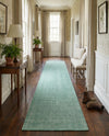 Berkshire Estate Collection Area Rug - Windsor (Green) Runner Green  lifestyle 50