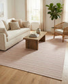 Seaside Stripes Collection Area Rug -  Boardwalk (Red) Rectangle Red  lifestyle 14