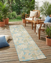 Seaside Blooms Collection Area Rug -  Shalimar Runner Soft Blue  lifestyle 76