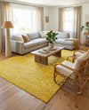 Marrakesh Lattice Collection Area Rug - Casablanca (Yellow) Rectangle Yellow  lifestyle 13