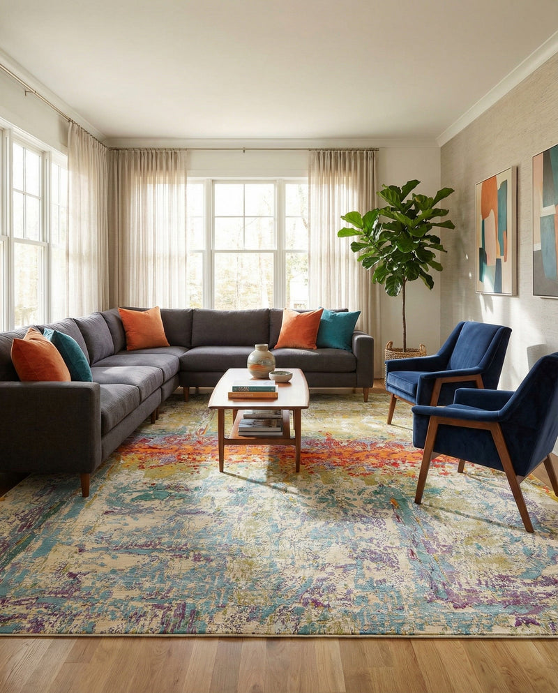 Urban Terrace Collection Area Rug -  Terrace Rectangle Multi  lifestyle 13