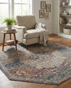 Coastal Haven Collection Area Rug - Seabreeze (Multi) Octagon Multi  lifestyle 76