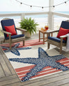 Caribbean Terrace Collection Area Rug -  Curacao Rectangle Ivory  lifestyle 6