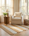 Serenity Braided Jute Collection Area Rug - Luna Rectangle Natural and Ivory  lifestyle 7