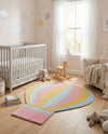 Whimsy Wonders Wool Collection Area Rug -  Oasis Square Multi  lifestyle 8